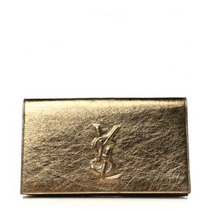 SAINT LAURENT Clutch bag
Gold Metallic Textured Calfskin Monogram